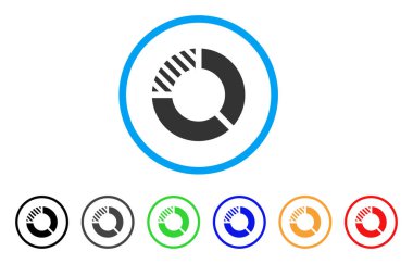 Pasta grafiği yuvarlak simge