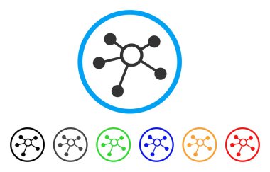 Bağlantıları yuvarlak simgesi