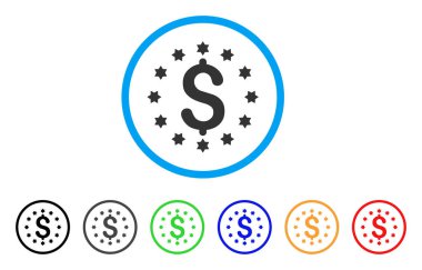 Doları yuvarlak simge