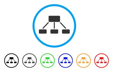 Hiyerarşi yuvarlak simge