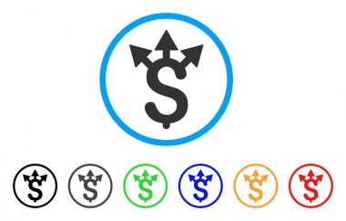 Masraflar yuvarlak simge