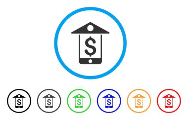 Cep Bank simgesi yuvarlak