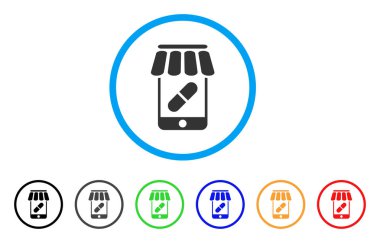 Online eczane yuvarlak simge