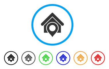 Realty konumu yuvarlak simge