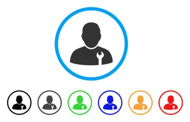 Asker yuvarlak simge