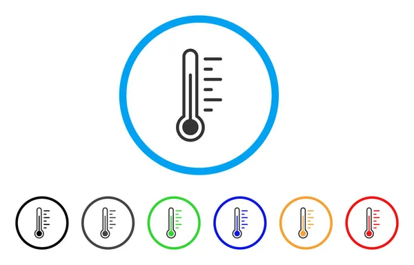 Icono redondeado de temperatura — Archivo Imágenes Vectoriales