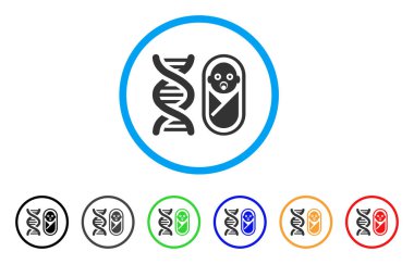 Bebek genetik yuvarlak simge