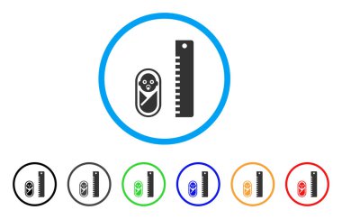 Bebek yükseklik yuvarlak simge