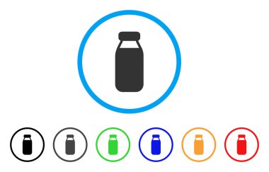 Şişe yuvarlak simge