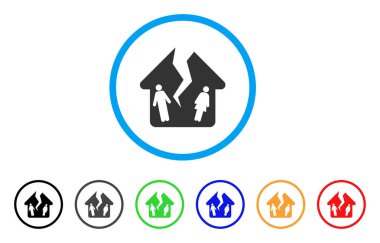 Boşanma House simge yuvarlak