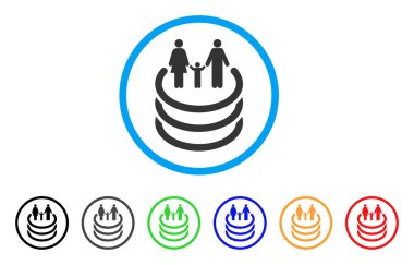 Aile Portal yuvarlak simge