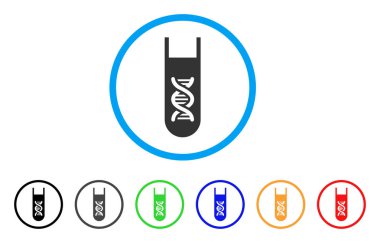 Genetik analiz yansımalar yuvarlak simge