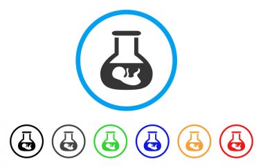 Vitro embriyo simgesi yuvarlak