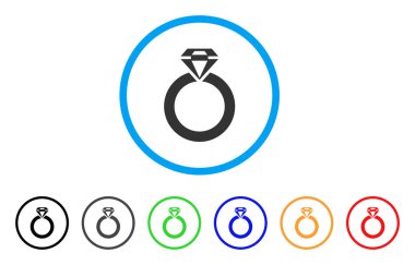 Takı yüzük yuvarlak simge