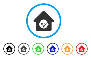 Kreş House simge yuvarlak