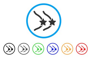 Kadın meme sansür yuvarlak simge yıldız