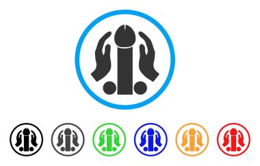 Penis Masturbation Rounded Icon