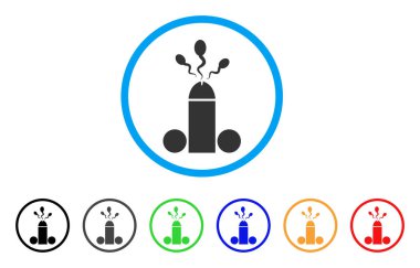 Sperm boşalma yuvarlak simge