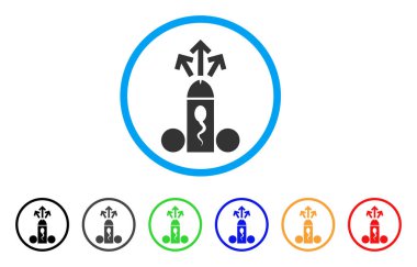 Sperm boşalma yuvarlak simge