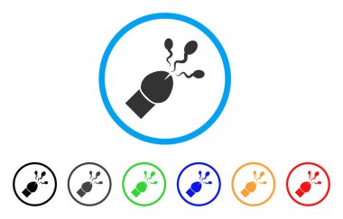 Sperm boşalma yuvarlak simge