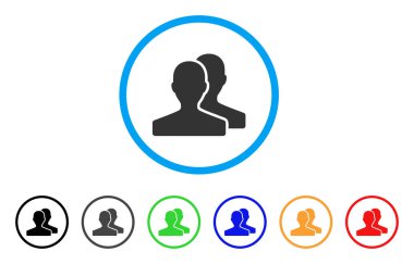 Müşteriler simgesi yuvarlak