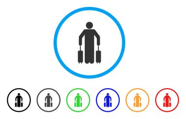 Yolcu Bagaj yuvarlak simge