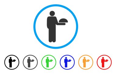 Garson dururken simge yuvarlak