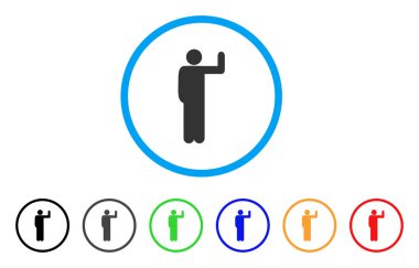 Oy poz yuvarlak simge