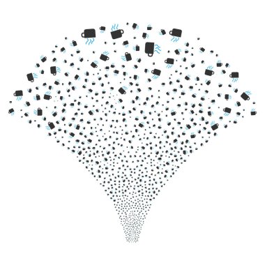 Kaynak akışı kahve fincanı simgeleri