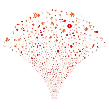 Kaynak akışı narkotik uyuşturucular simgeleri