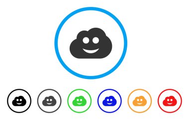 Bulut Smiley yuvarlak simge