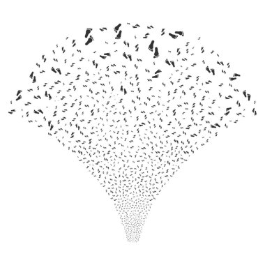 Kaynak akışı insan adımları simgeleri