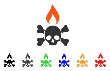 Ölüm ateşleme vektör simgesi