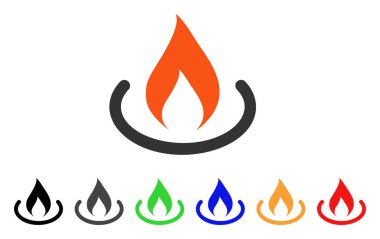 Yangın vektör simgesi yerleştir