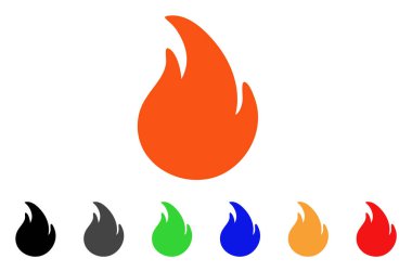 Yangın vektör simgesi