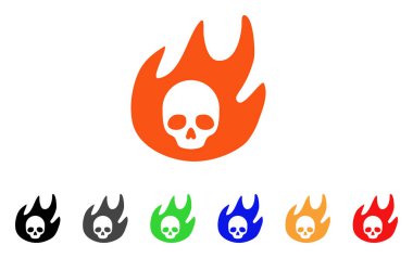 Cehennem ateşi vektör simgesi