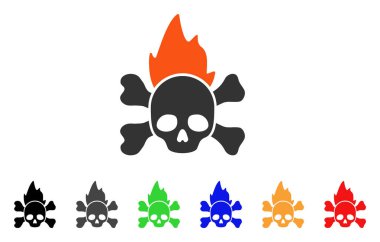 Cehennem ateşi vektör simgesi