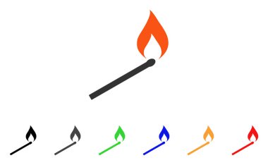 Maç ateşleme vektör simgesi