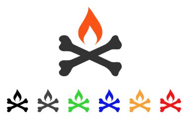 Ölümlü ateşleme vektör simgesi