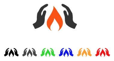 Eller vektör simge ısınmak