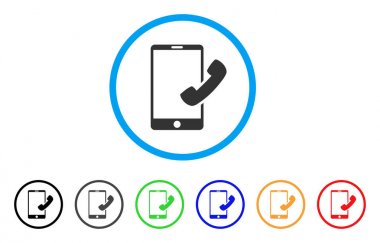 Smartphone yuvarlak simge arama