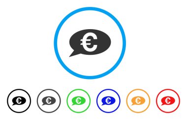 Euro ileti yuvarlak simgesi