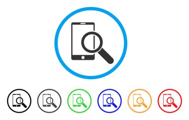 Smartphone yuvarlak simgesini bulun