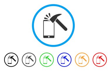 Çekiç Break Smartphone yuvarlak simge