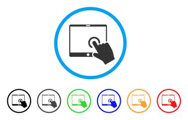 El Touch Pda yuvarlak simgesi