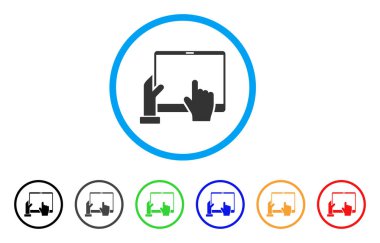 Pda yuvarlak simge el Puan