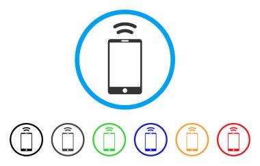 Mobil IrDA sinyal simgesi yuvarlak