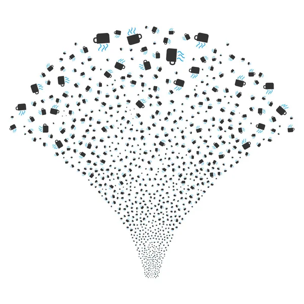 Kaynak akışı kahve fincanı simgeleri