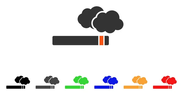 Cigarette Smoke Vector Icon — Stock Vector