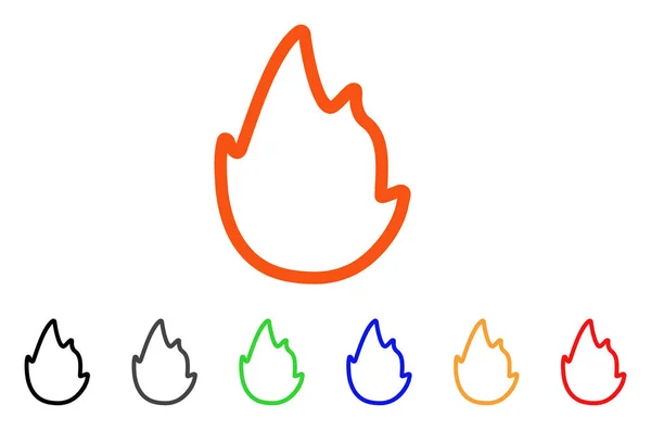 Foc Contur Vector Icon — Vector de stoc